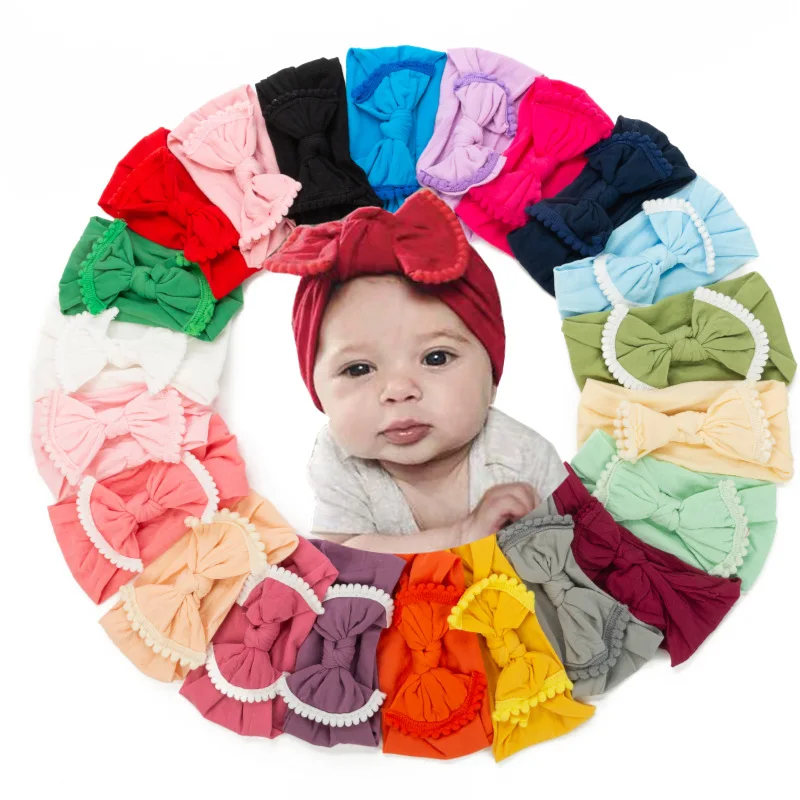 New 2021 Baby Super Soft Lace Bow Headband Nylon Hair Accessories Children's Headband Hair Accessories Wholesale 22 Colors
New 2021 Baby Super Soft Lace Bow Headband Nylon Hair Accessories Children's Headband Hair Accessories Wholesale 22 Colors