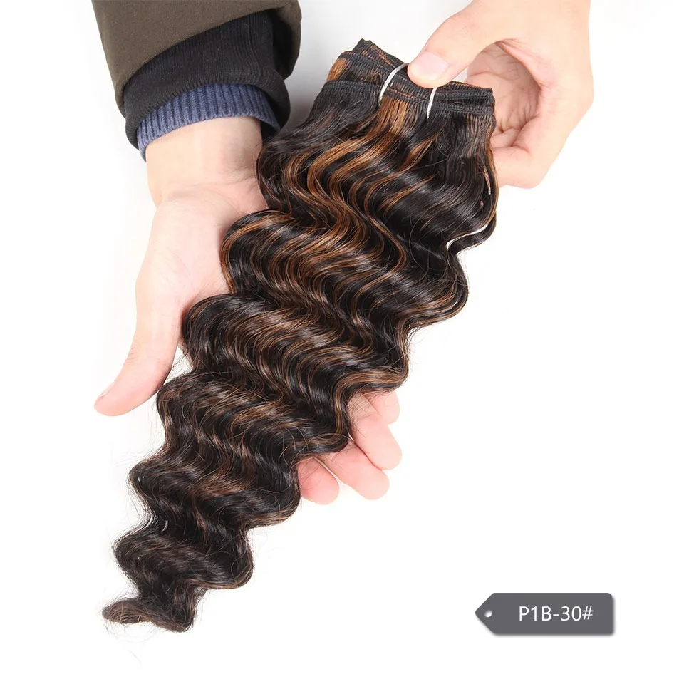 Rebecca Deep Wave Brazilian Hair Weave Bundles Remy 5 Colors Human Hair Bundles 100g Brown Blonde For Salon Hair Extensions 
Rebecca Deep Wave Brazilian Hair Weave Bundles Remy 5 Colors Human Hair Bundles 100g Brown Blonde For Salon Hair Extensions