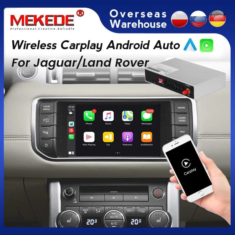Car Multimedia Wireless Apple CarPlay Android Auto Decoder Box For Jaguar/XE/XF/Land Rover/Range Rover/Evoque/Discovery Bosch
Car Multimedia Wireless Apple CarPlay Android Auto Decoder Box For Jaguar/XE/XF/Land Rover/Range Rover/Evoque/Discovery Bosch