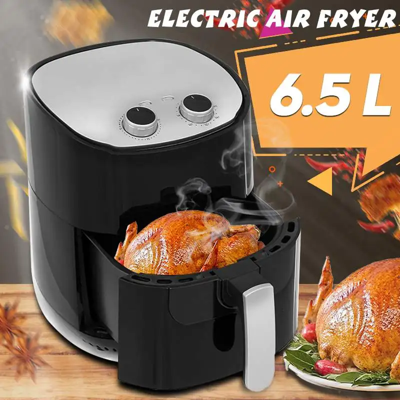 6.5L Air Fryer Electric Deep Fryer No Oil Toaster Oven Chicken Pizza Cooker LCD Timer Temperature Control
6.5L Air Fryer Electric Deep Fryer No Oil Toaster Oven Chicken Pizza Cooker LCD Timer Temperature Control