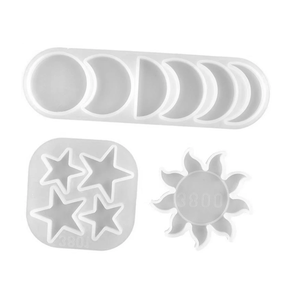 1 Set Stars Moon Sun Lunar Eclipse Mold diy Mirror Crystal Epoxy Silicone Planet Pendant Pendant
1 Set Stars Moon Sun Lunar Eclipse Mold diy Mirror Crystal Epoxy Silicone Planet Pendant Pendant