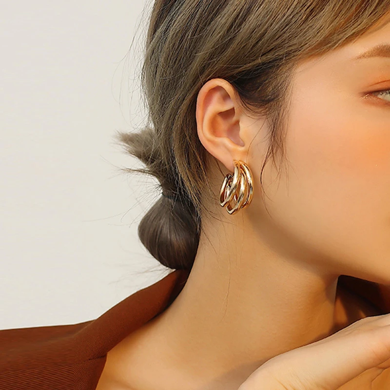 Golden Big hoop Earrings Korean Geometry Metal Gold Earrings For women Female Retro Drop Earrings 2021 Trend Fashion Jewelry
Golden Big hoop Earrings Korean Geometry Metal Gold Earrings For women Female Retro Drop Earrings 2021 Trend Fashion Jewelry