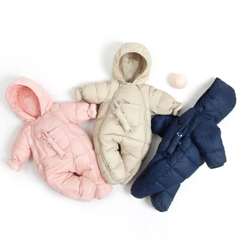 Newborn Baby Snowsuit Children Infant Winter Coat Warm Liner Hooded Cartoon Jumpsuit Boys Girls Duck Down Outwear Overalls A790
Newborn Baby Snowsuit Children Infant Winter Coat Warm Liner Hooded Cartoon Jumpsuit Boys Girls Duck Down Outwear Overalls A790