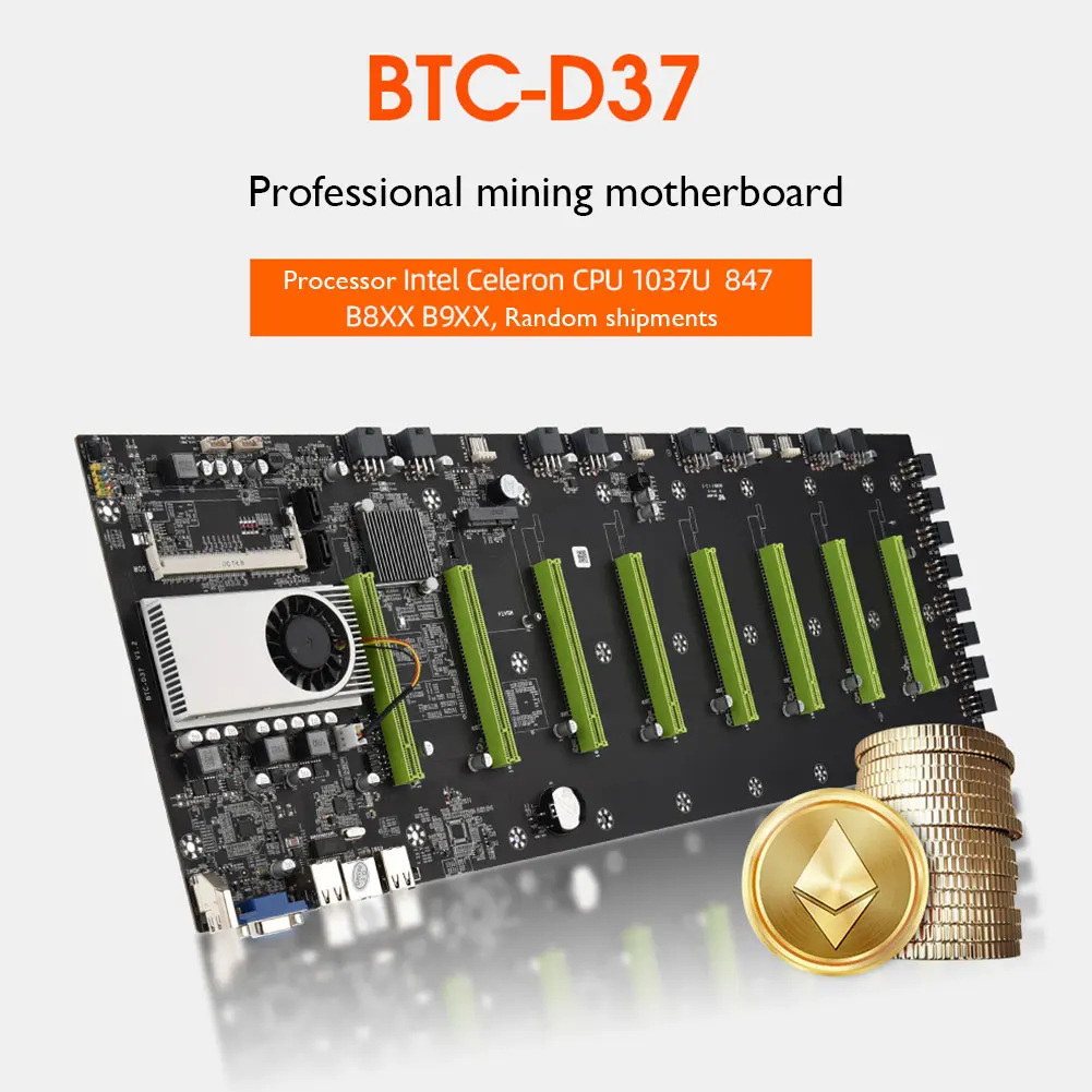 BTC-D37 8 GPU Биткоин криптоэтериум Майнинг материнская плата комплект с 8 Гб DDR3 1600 МГц ОЗУ 1037U 128 ГБ mSATA SSD кабель питания
BTC-D37 8 GPU Биткоин криптоэтериум Майнинг материнская плата комплект с 8 Гб DDR3 1600 МГц ОЗУ 1037U 128 ГБ mSATA SSD кабель питания