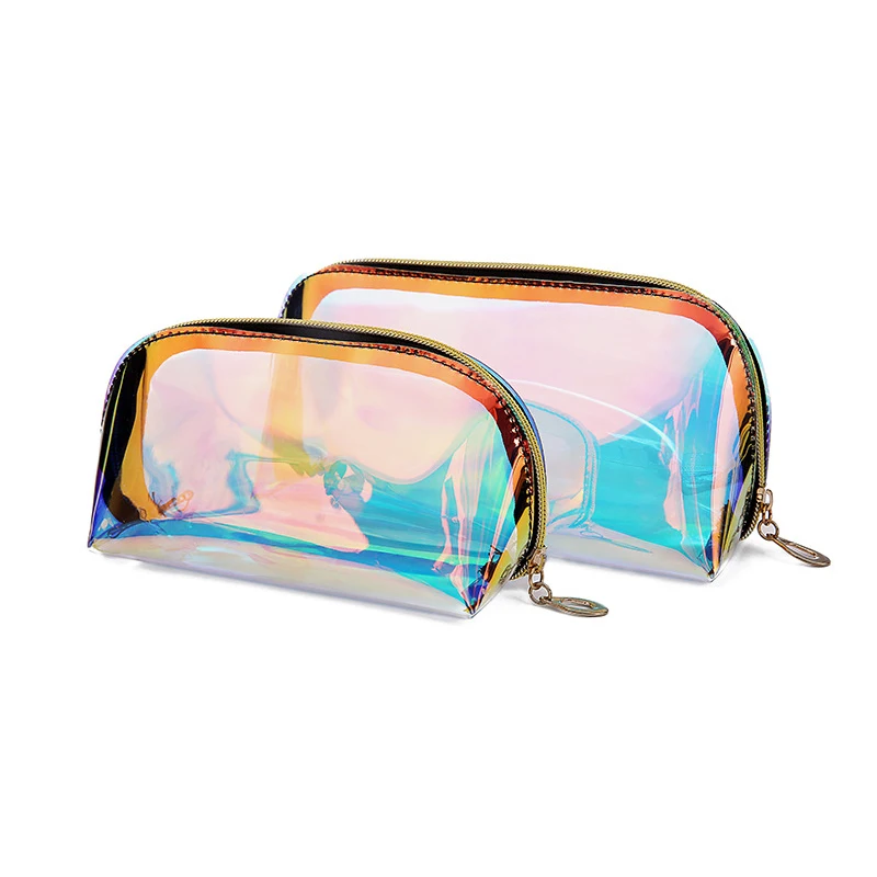 Iridescent Travel Cosmetic Bag, Waterproof Portable Handbag with Gold Zipper for Women Girls Transparent Organizer Storage
Iridescent Travel Cosmetic Bag, Waterproof Portable Handbag with Gold Zipper for Women Girls Transparent Organizer Storage