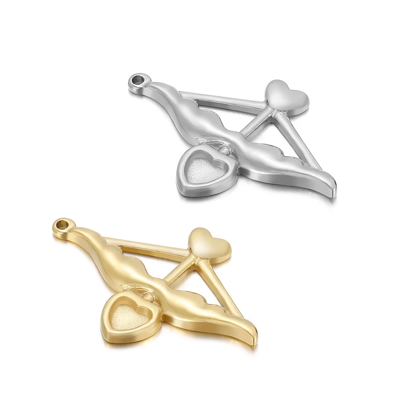 3pcs/lot 32x22mm Heart Lover Angel Cupid Charms Pendant Stainless Steel Love Arrow Charm For DIY Making Jewelry Accessories
3pcs/lot 32x22mm Heart Lover Angel Cupid Charms Pendant Stainless Steel Love Arrow Charm For DIY Making Jewelry Accessories