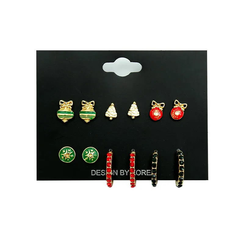 6 Pairs Christmas Tree Star Stud Earrings Rhinestone Hoop Earrings Christmas For Women Girl Party Cute Small Size Jewelry Gifts
6 Pairs Christmas Tree Star Stud Earrings Rhinestone Hoop Earrings Christmas For Women Girl Party Cute Small Size Jewelry Gifts