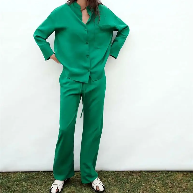 Women 2021 Fashion Side Pockets Loose Wide Leg Pants Vintage High Elastic Waist Drawstring Female Trousers Streetwear HH186
Women 2021 Fashion Side Pockets Loose Wide Leg Pants Vintage High Elastic Waist Drawstring Female Trousers Streetwear HH186