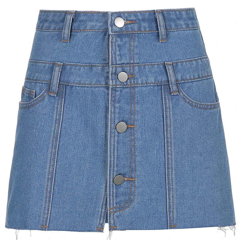 Korean Lace-up Y2K Denim Mini Skirts Women Vintage Harajuku A-line Skirts Aesthetic 90s Button Up Outfit Streetwear Cuteandpscho
Korean Lace-up Y2K Denim Mini Skirts Women Vintage Harajuku A-line Skirts Aesthetic 90s Button Up Outfit Streetwear Cuteandpscho