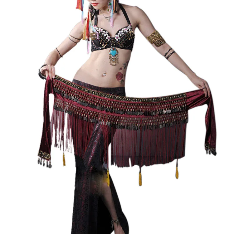 FAKUNTN Women Belly Dance Belt Sexy Tassel Hip Scarf Tribal Copper Coin Dancing Costume Cloths Fringe Waist Chain BellyDance
FAKUNTN Women Belly Dance Belt Sexy Tassel Hip Scarf Tribal Copper Coin Dancing Costume Cloths Fringe Waist Chain BellyDance
