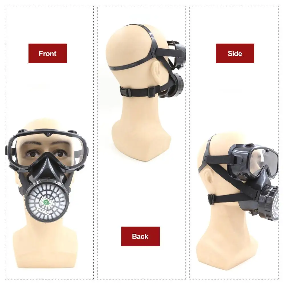 Chemical mask Gas Mask acid dust Respirator Paint Pesticide Spray Silicone filter Lightweight Full Face Tools
Chemical mask Gas Mask acid dust Respirator Paint Pesticide Spray Silicone filter Lightweight Full Face Tools
