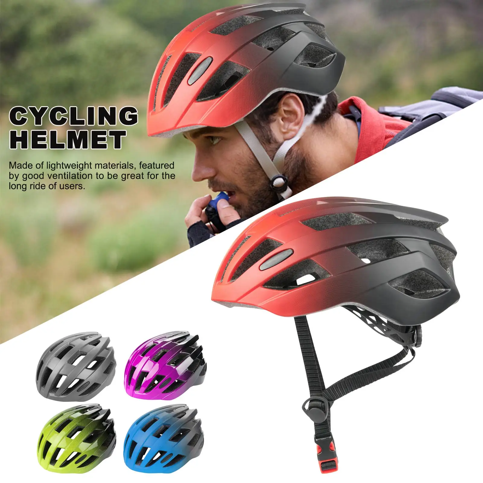 1PC Bicycle Helmet Women Men Lightweight Breathable In-mold Bicycle Safety Cap Outdoor Sport Mountain Road Bike Equipment
1PC Bicycle Helmet Women Men Lightweight Breathable In-mold Bicycle Safety Cap Outdoor Sport Mountain Road Bike Equipment