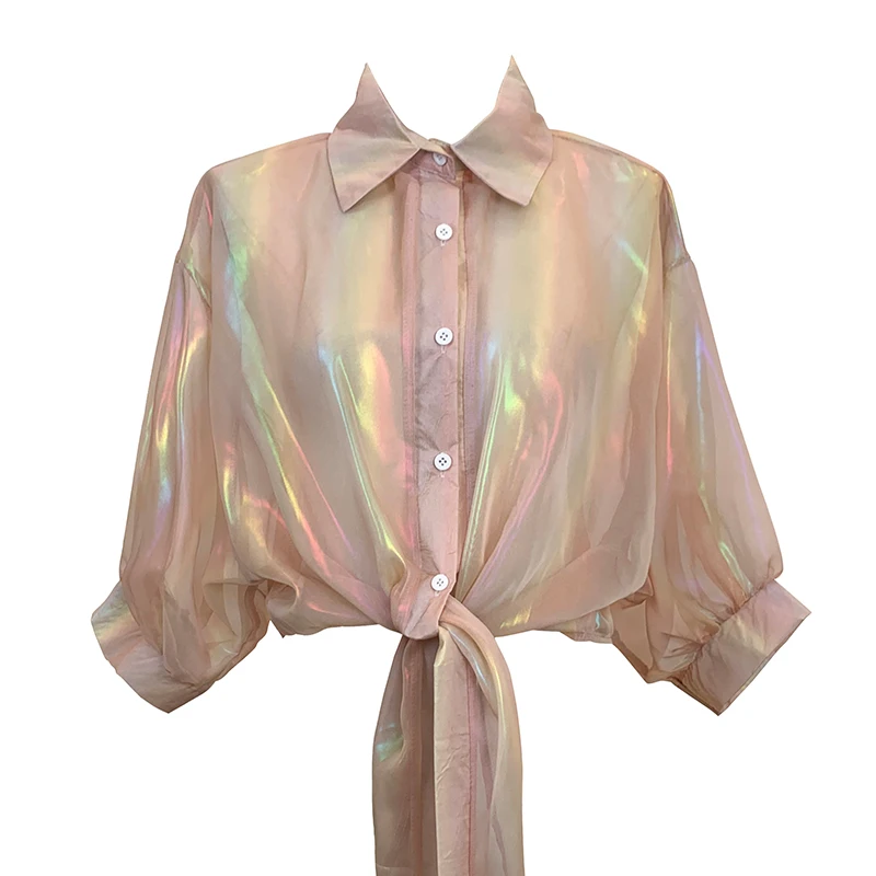 Women Fashion Outdoor Casual Long Sleeves Chiffon Perspective Blouse Ladies Sweet Top Girls Student Elegant Daily Basic Shirts
Women Fashion Outdoor Casual Long Sleeves Chiffon Perspective Blouse Ladies Sweet Top Girls Student Elegant Daily Basic Shirts