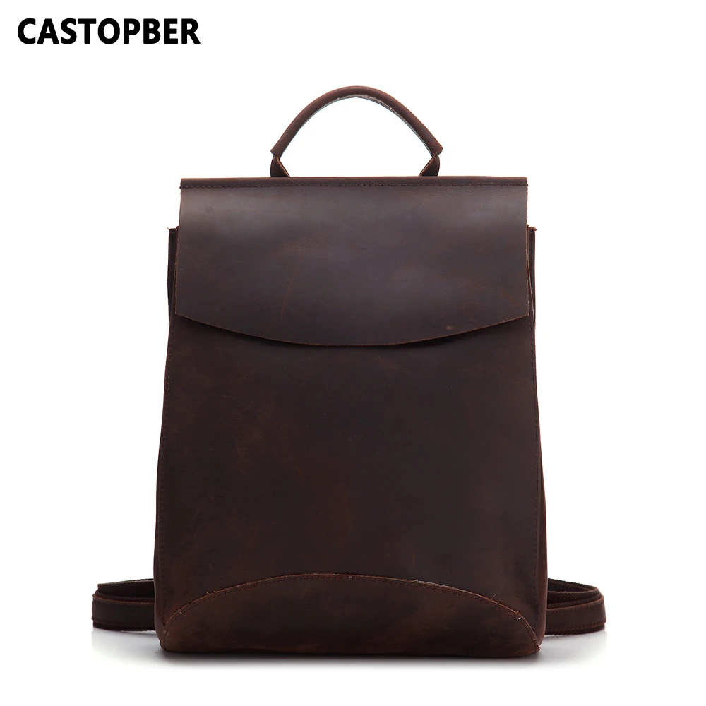 Vintage Crazy Horse Leather Backpack Cow Genuine Leather Backpacks For Men Retro Daypack Working With Zipper Pocket Quality
Vintage Crazy Horse Leather Backpack Cow Genuine Leather Backpacks For Men Retro Daypack Working With Zipper Pocket Quality