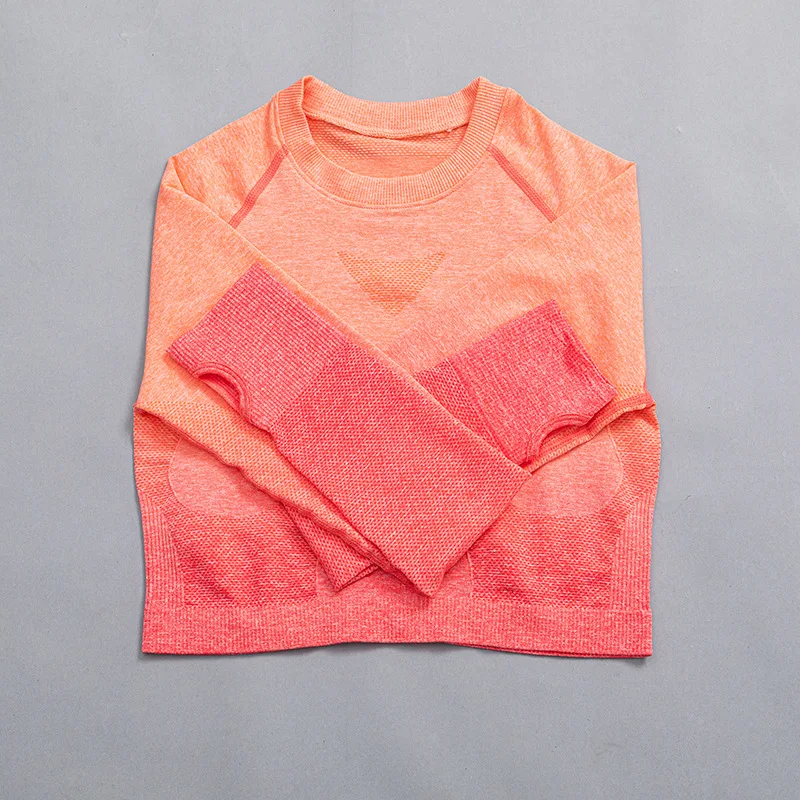 Women Yoga Shirt Sport Seamless Fitness Tops Push Up Workout Long Sleeve Crop Top Gym Tights Running Tees Breathable Clothing
Women Yoga Shirt Sport Seamless Fitness Tops Push Up Workout Long Sleeve Crop Top Gym Tights Running Tees Breathable Clothing