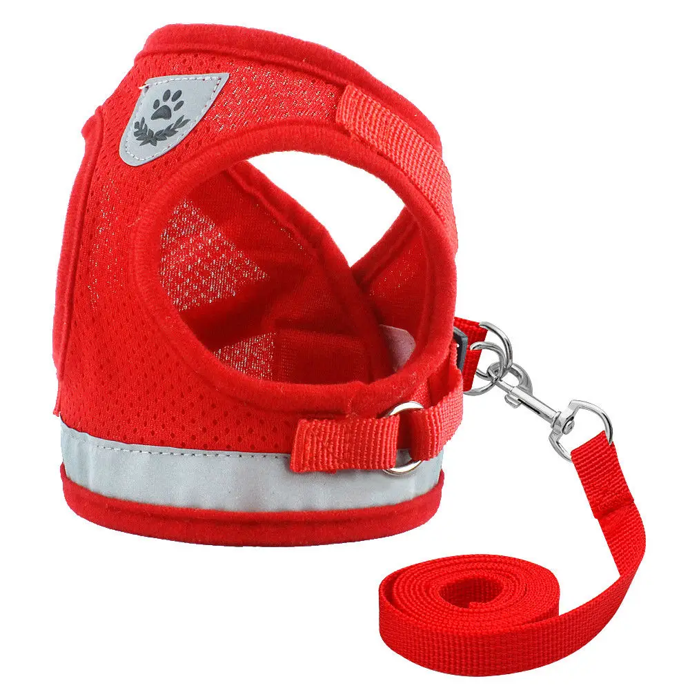 Cat Harness and Leash Set for Chihuahua Pug Small Medium Nylon Mesh Puppy Cat Harnesses Vest Reflective Walking Lead Leash
Cat Harness and Leash Set for Chihuahua Pug Small Medium Nylon Mesh Puppy Cat Harnesses Vest Reflective Walking Lead Leash