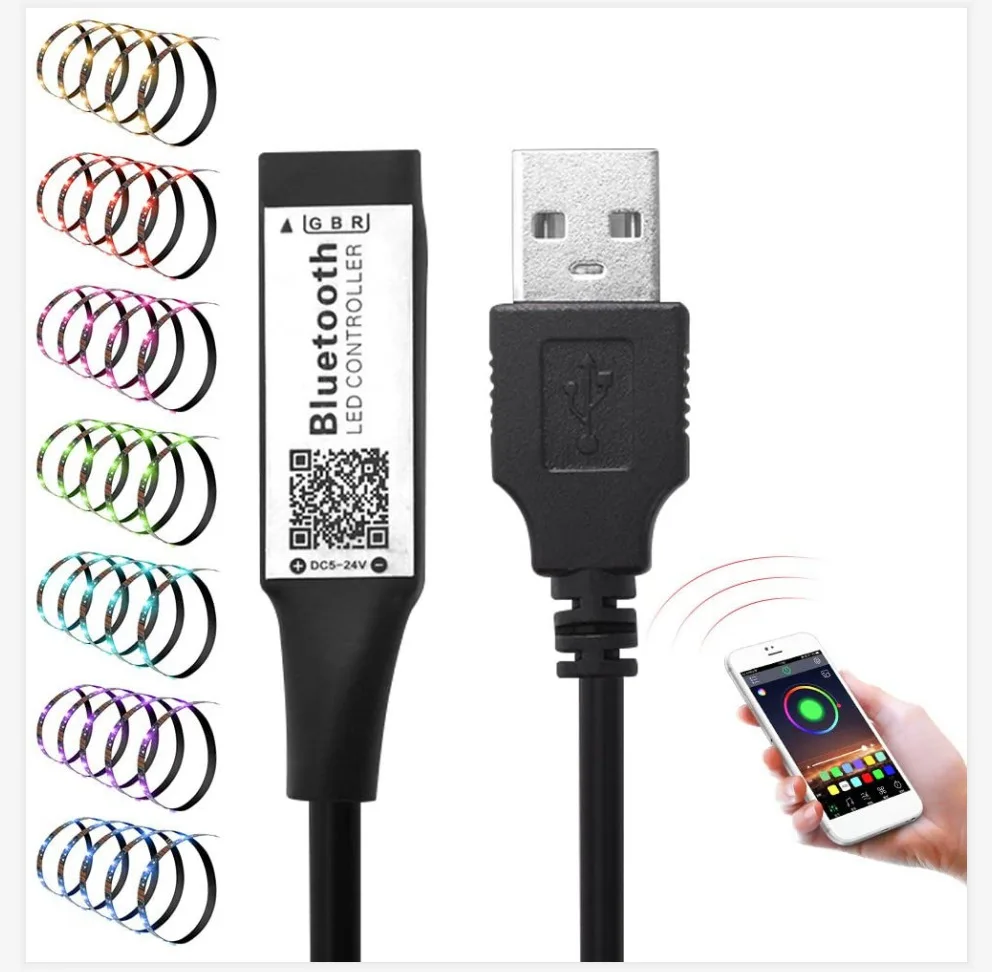 5050 Rgb Led Strip 1m 3m 5m Usb Tv Backlight Home Decor Bluetooth Flexible Ribbon Tape Bedroom Wall Room Indoor Lighting 
5050 Rgb Led Strip 1m 3m 5m Usb Tv Backlight Home Decor Bluetooth Flexible Ribbon Tape Bedroom Wall Room Indoor Lighting