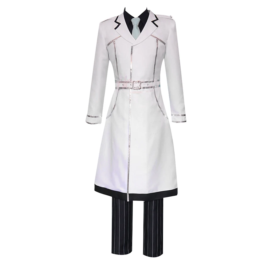 Japanese Anime Tokyo Ghoul cosplay costume Kaneki Ken anime role black shirt pants white coat tie belt suit anime show uniform
Japanese Anime Tokyo Ghoul cosplay costume Kaneki Ken anime role black shirt pants white coat tie belt suit anime show uniform