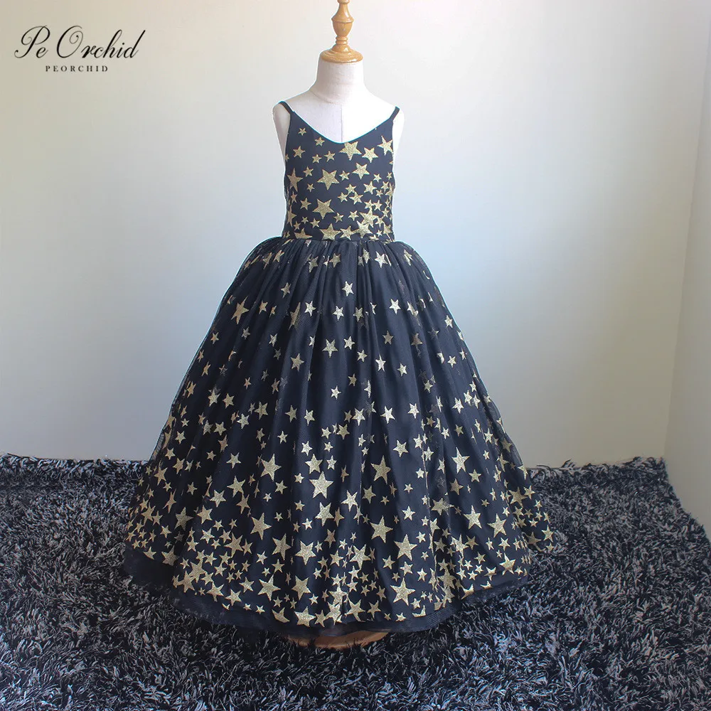 PEORCHID Princess Wedding Flower Girl Dresses Kids Ball Gowns Regalos Comunion Black Gold Evening Gown For Girls Pageant Dresses
PEORCHID Princess Wedding Flower Girl Dresses Kids Ball Gowns Regalos Comunion Black Gold Evening Gown For Girls Pageant Dresses