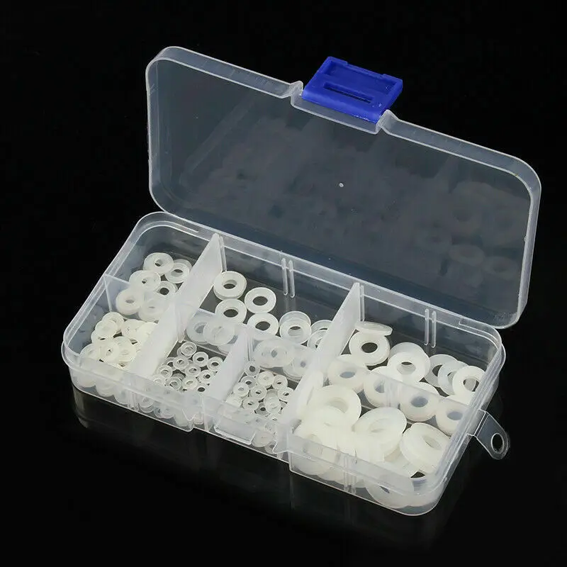 Assortment Washers M2 M2.5 M3 M4 M5 M6 M8 Screw Bolt Equipment Nylon Flat