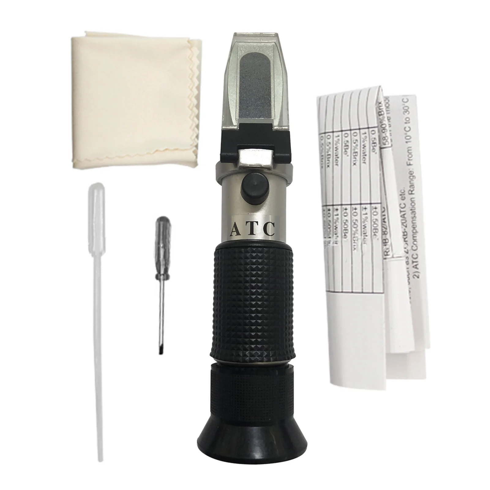 Solution Temperature Water Sugar Content For Beekeepers Handheld With ATC Honey Refractometer Brix 58-92% Tool Multifunction
Solution Temperature Water Sugar Content For Beekeepers Handheld With ATC Honey Refractometer Brix 58-92% Tool Multifunction