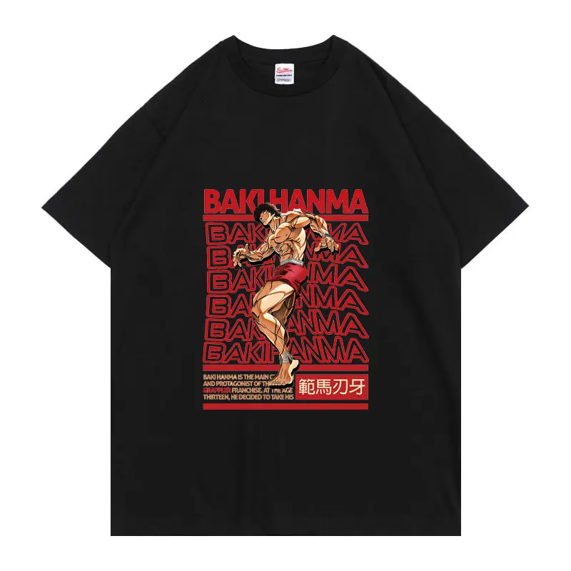 Anime Baki The Grappler Manga Print Tshirt Mens Womens Hanma Yujiro T-shirt Oversized Men Shrinkproof Cotton T Shirts Tops Tee
Anime Baki The Grappler Manga Print Tshirt Mens Womens Hanma Yujiro T-shirt Oversized Men Shrinkproof Cotton T Shirts Tops Tee