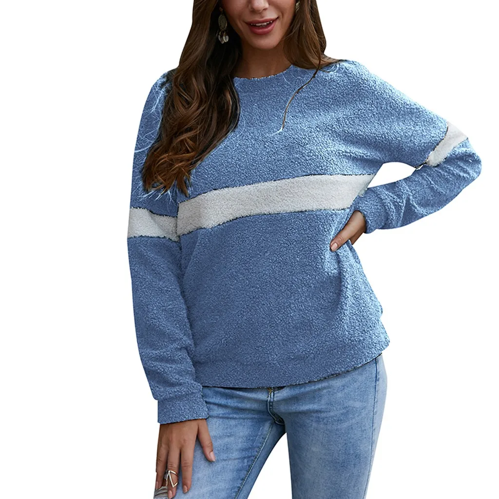 Sweatshirt Women's Clothing Solid Hoodies Casual Winter Warm Long Sleeve Stitching Plush hoodies for women Women's sweatshirt
Sweatshirt Women's Clothing Solid Hoodies Casual Winter Warm Long Sleeve Stitching Plush hoodies for women Women's sweatshirt