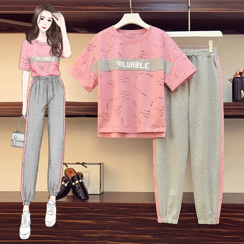 EHQAXIN Plus Size Women's Summer New Casual Sportswear Set Short-Sleeved Nine-Point Pants Knitted Slim Two-Piece Suit M-6XL
EHQAXIN Plus Size Women's Summer New Casual Sportswear Set Short-Sleeved Nine-Point Pants Knitted Slim Two-Piece Suit M-6XL