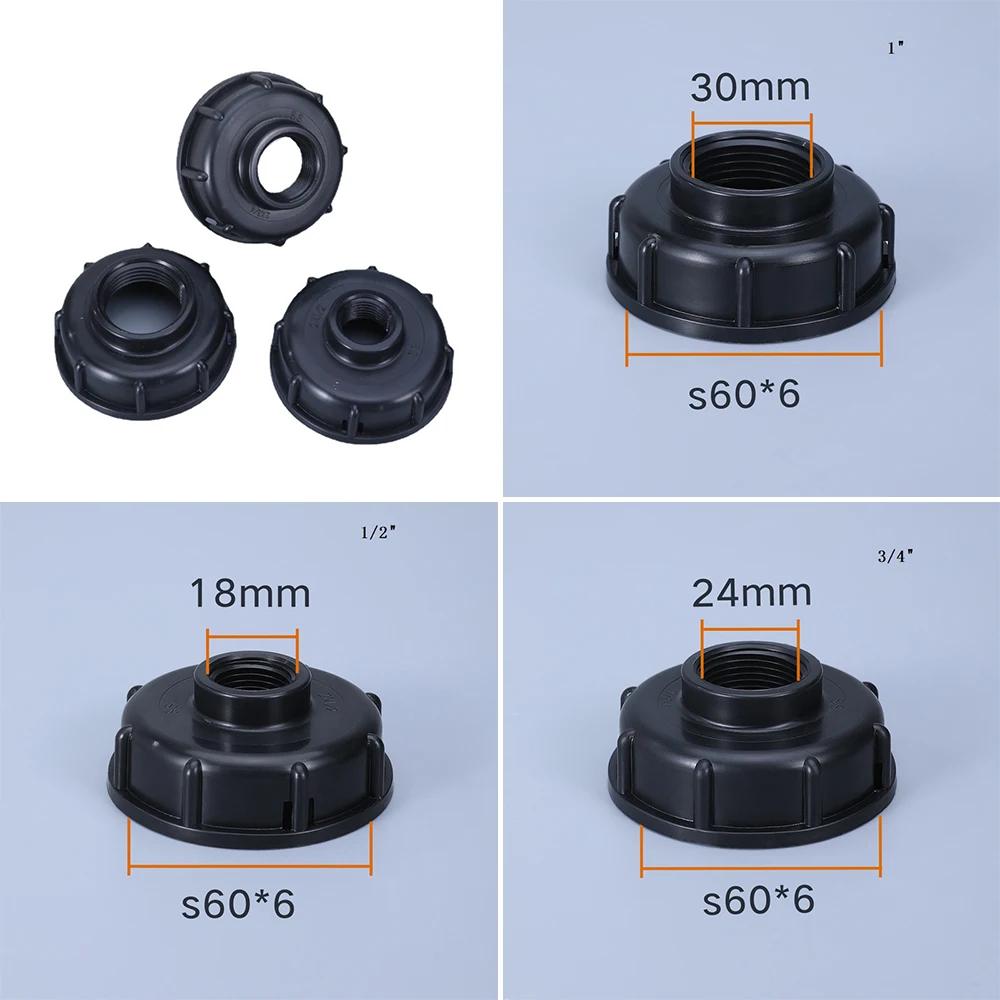 Durable water Tank fittings S60X6 Thread to 1/2" 3/4" 1" garden hose connector IBC tank Valve Replacement Adapter
Durable water Tank fittings S60X6 Thread to 1/2" 3/4" 1" garden hose connector IBC tank Valve Replacement Adapter