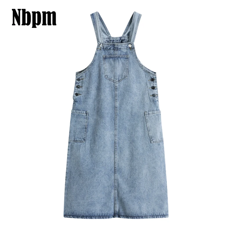 Nbpm женское 2021 шикарное модное платье с джинсовым ремешком подходящее ко всему