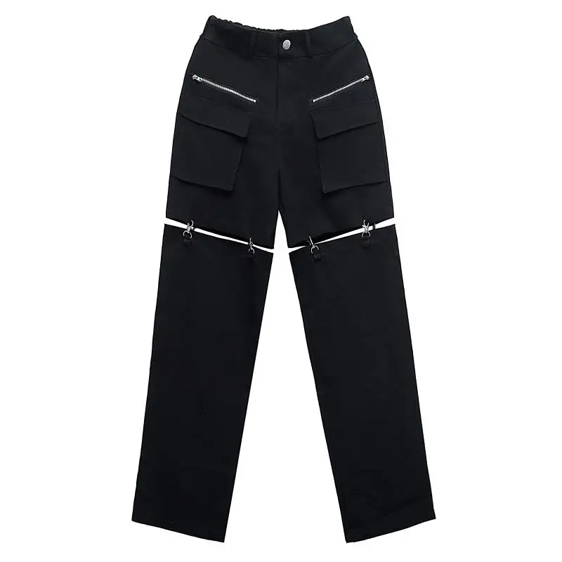 Summer Hip Hop High Waist Cargo Pants Women Joggers Street Style Trousers Buckle Track Pants Adjustable Hollow Out Pantalon
Summer Hip Hop High Waist Cargo Pants Women Joggers Street Style Trousers Buckle Track Pants Adjustable Hollow Out Pantalon