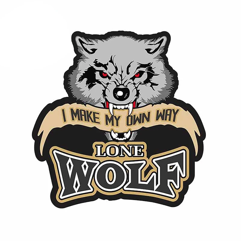 Car Decals Lone Wolf I Make My Own Way Trunk Motorcycle Bumper Window Stickers Vinyl Car Sticker Cover Scratches Waterproof PVC
Car Decals Lone Wolf I Make My Own Way Trunk Motorcycle Bumper Window Stickers Vinyl Car Sticker Cover Scratches Waterproof PVC