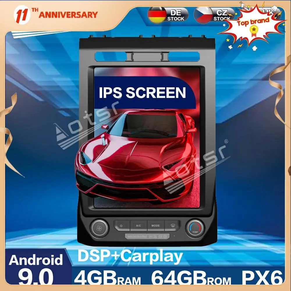 Автомобильный мультимедийный плеер PX6, 4 Гб + 64 ГБ, IPS сенсорный экран, GPS-навигация, головное устройство для Ford Pro 2018 2019 2020 Android 9,0 
Автомобильный мультимедийный плеер PX6, 4 Гб + 64 ГБ, IPS сенсорный экран, GPS-навигация, головное устройство для Ford Pro 2018 2019 2020 Android 9,0