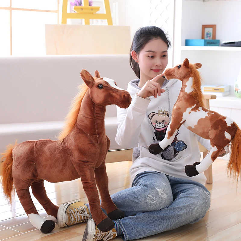 40cm 60cm Top Qualitily Simulation Horse Decoration Stuffed Plush Soft Pillow Doll Toy Christmas Gift
40cm 60cm Top Qualitily Simulation Horse Decoration Stuffed Plush Soft Pillow Doll Toy Christmas Gift