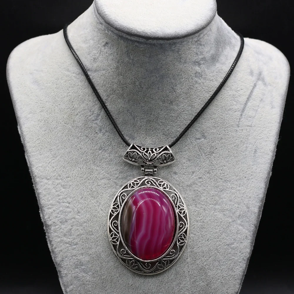 Natural Semi Precious Stone Agate Malachite Pendant Vintage Ethnic Bohemian Stone Oval Pendant Necklace Charms Jewelry Gift
Natural Semi Precious Stone Agate Malachite Pendant Vintage Ethnic Bohemian Stone Oval Pendant Necklace Charms Jewelry Gift