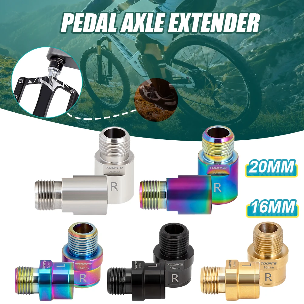 1 Pair Bike Pedal Extender Bicycle Pedal Extension Bolts Spacers 16mm/20mm for MTB Road Bicycle Pedals
1 Pair Bike Pedal Extender Bicycle Pedal Extension Bolts Spacers 16mm/20mm for MTB Road Bicycle Pedals