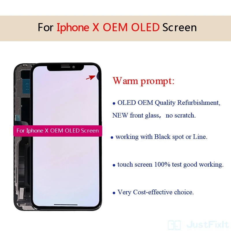 LCD Screen For iPhone X LCD Display For AMOLED LCD +Touch Screen Digitizer Replacement Assembly Parts for iphonex with Defect
LCD Screen For iPhone X LCD Display For AMOLED LCD +Touch Screen Digitizer Replacement Assembly Parts for iphonex with Defect