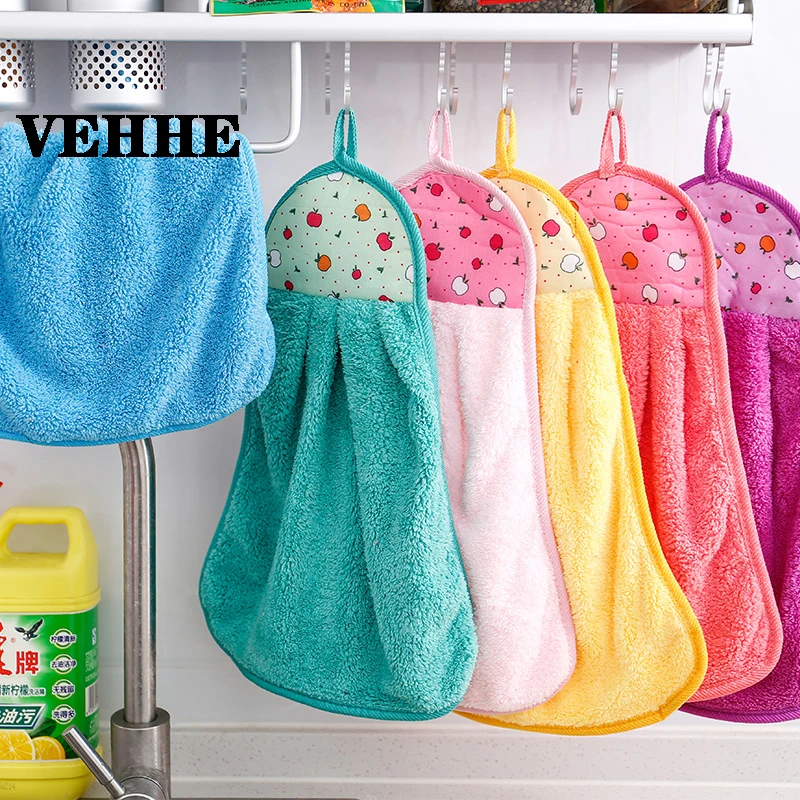 VEHHE Hanging Type Coral Fleece Kitchen Housework Cleaning Towel Remove Oil Hand Towel Bathroom Absorbent Rag Cleaning Tools
VEHHE Hanging Type Coral Fleece Kitchen Housework Cleaning Towel Remove Oil Hand Towel Bathroom Absorbent Rag Cleaning Tools
