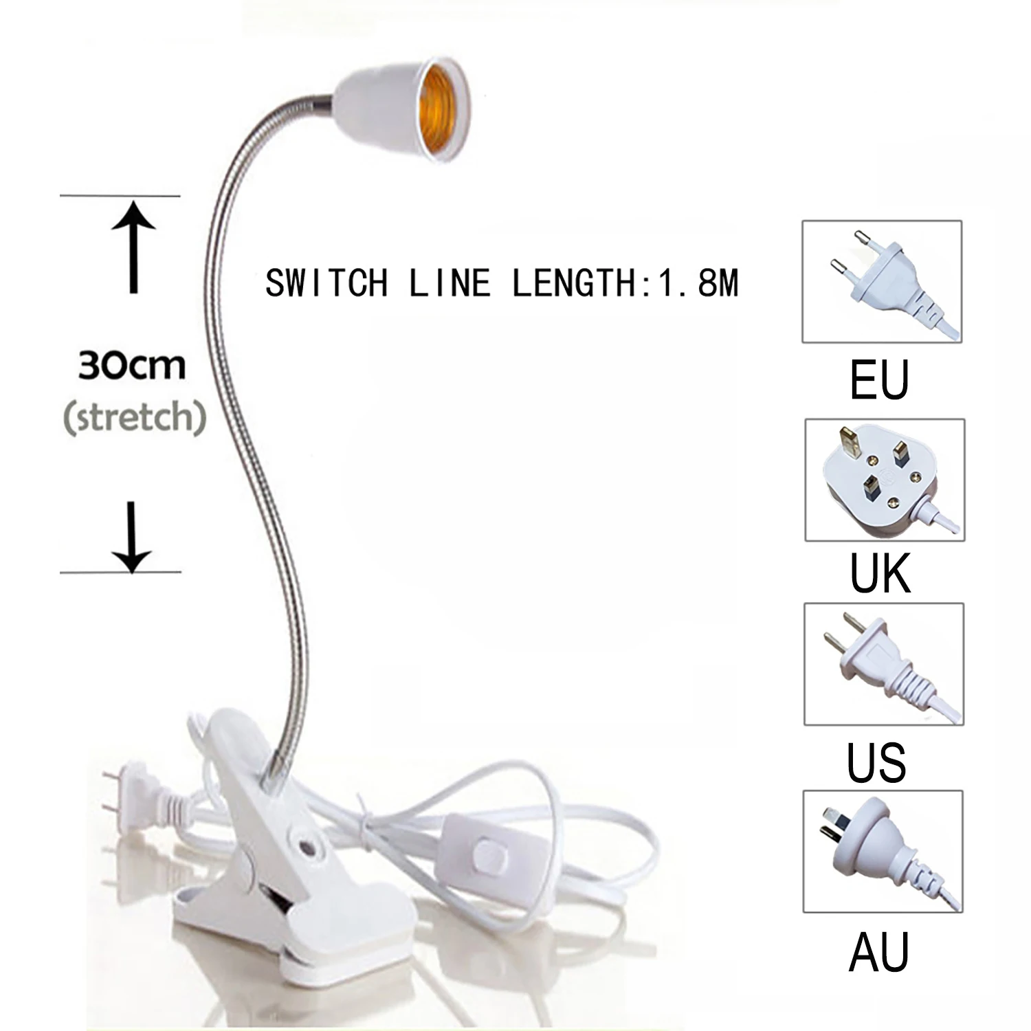 Plantas Growing Lamps LED Dual Head Grow Light Lamp Red Blue UV IR Lights Clip For Veg Indoor E27 Green house LED Indoor GrowBox
Plantas Growing Lamps LED Dual Head Grow Light Lamp Red Blue UV IR Lights Clip For Veg Indoor E27 Green house LED Indoor GrowBox