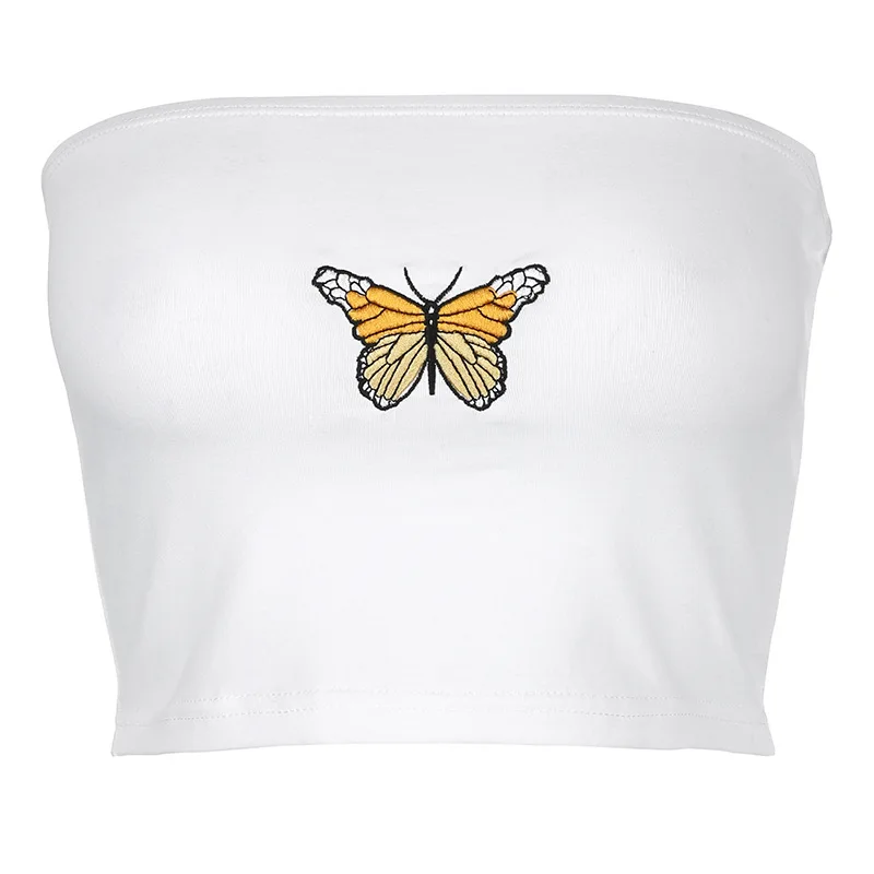 Women Tube Tops Embroidery Simple Soft Personal Female Ins Chic All-match Elastic All-match Breathable Korean Style Casual Slim
Women Tube Tops Embroidery Simple Soft Personal Female Ins Chic All-match Elastic All-match Breathable Korean Style Casual Slim