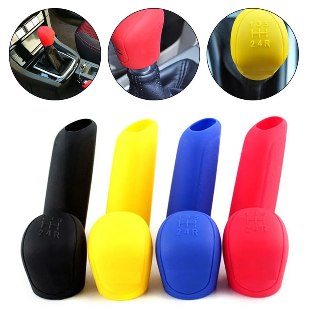 2 PCS Universal Manual Car Silicone Gear Protective Head Shift Knob Cover Colorful Collars Handbrake Grip Brake Covers Case 2021
2 PCS Universal Manual Car Silicone Gear Protective Head Shift Knob Cover Colorful Collars Handbrake Grip Brake Covers Case 2021