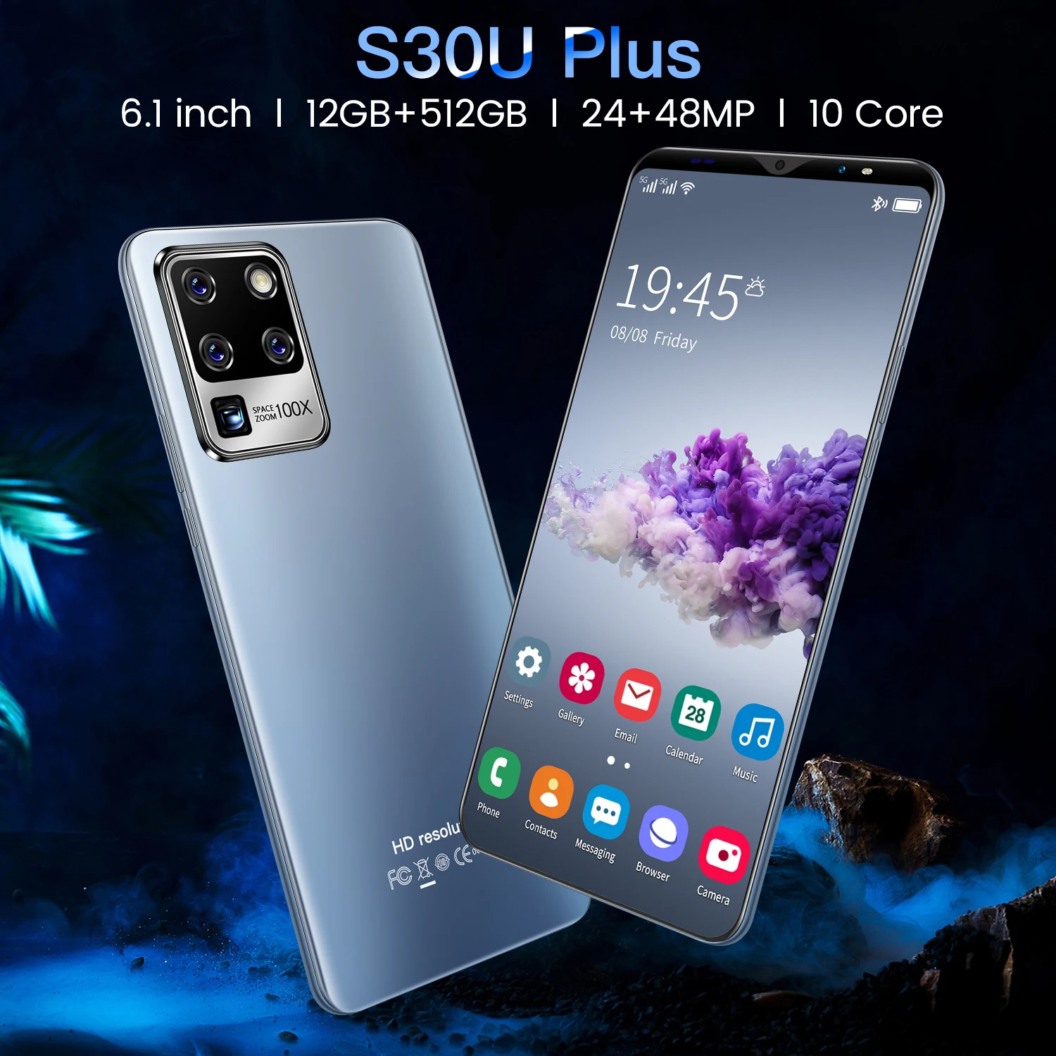 2021 6.1inch S30U Plus Unlocked Android 10 Core 12 GB 512 GB Cell Phones 24MP+48MP 4800mAh MTK6889 5G Global Version Smartphones
2021 6.1inch S30U Plus Unlocked Android 10 Core 12 GB 512 GB Cell Phones 24MP+48MP 4800mAh MTK6889 5G Global Version Smartphones