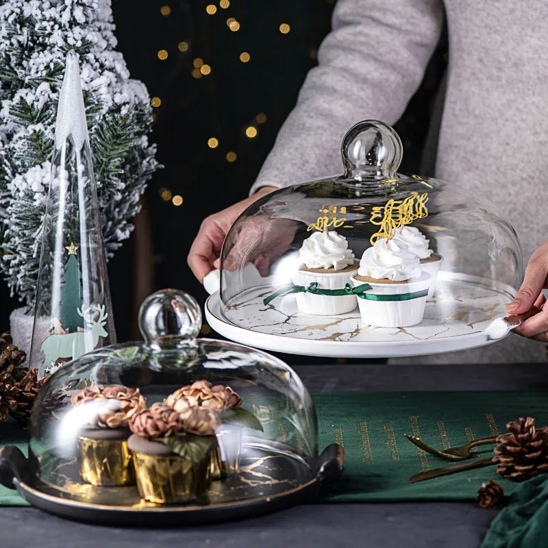 Nordic Style Ceramic Marble Cake Plate Glass Cover Dessert Table Display Stand Tray Home Kitchen Decoration Festive Party
Nordic Style Ceramic Marble Cake Plate Glass Cover Dessert Table Display Stand Tray Home Kitchen Decoration Festive Party