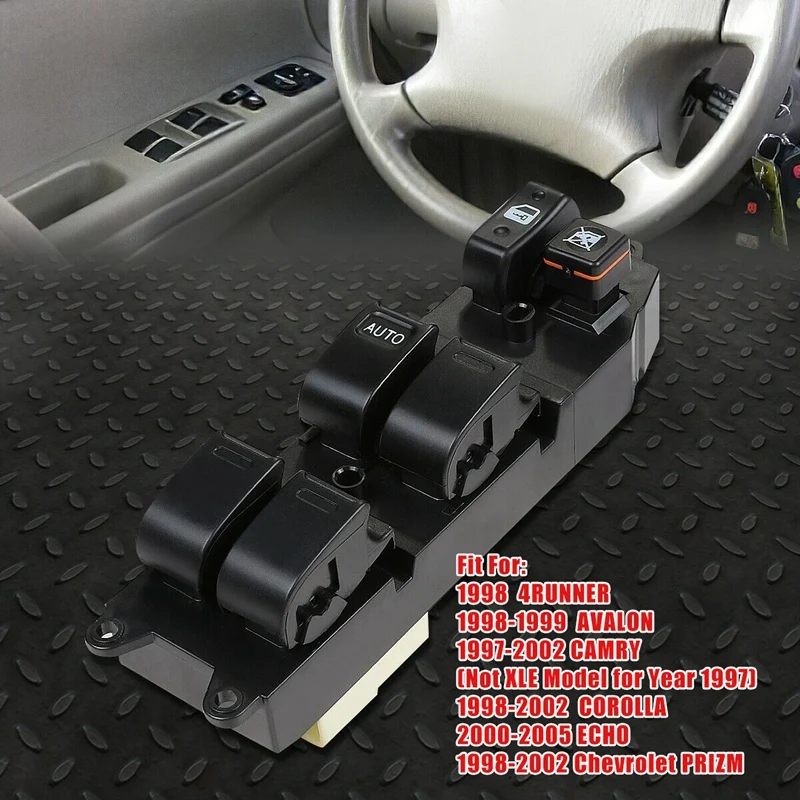 Переключатель управления стеклоподъемником для Toyota Corolla Camry Avalon 1997-2002 Power Master, передний левый LH со стороны водителя 84820-AA011
Переключатель управления стеклоподъемником для Toyota Corolla Camry Avalon 1997-2002 Power Master, передний левый LH со стороны водителя 84820-AA011