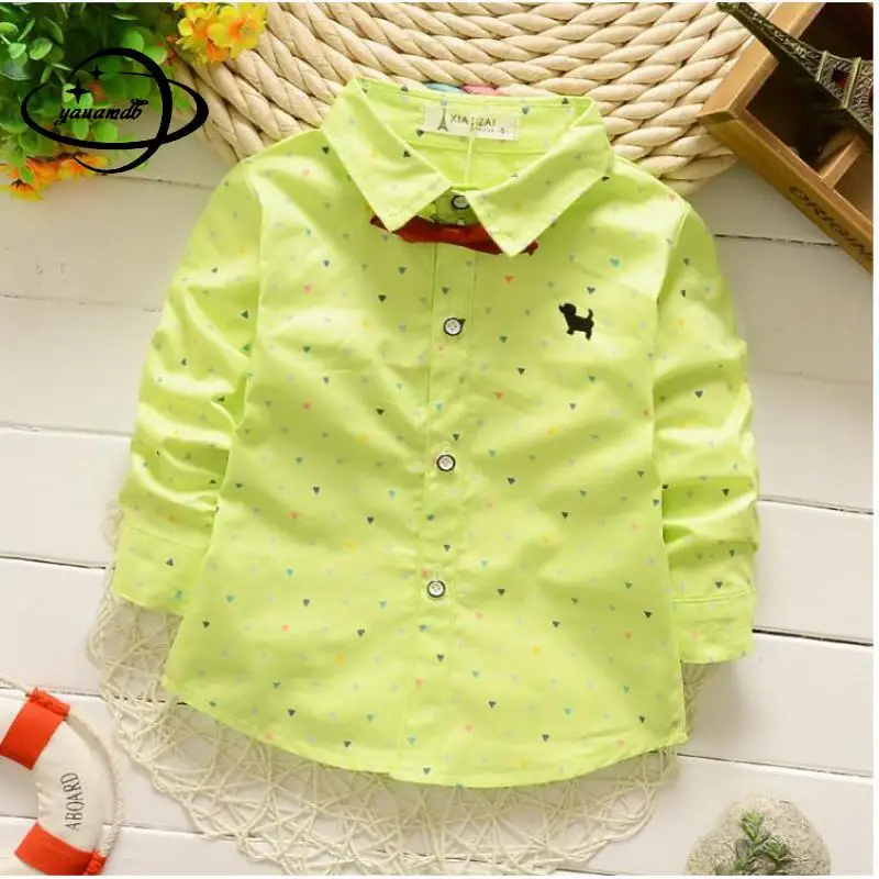 3-7y Comfortable Kids Shirts Spring Summer Boys Blouse Clothing Long Sleeve Turn-down Collar Printing Children's Clothing H25
3-7y Comfortable Kids Shirts Spring Summer Boys Blouse Clothing Long Sleeve Turn-down Collar Printing Children's Clothing H25