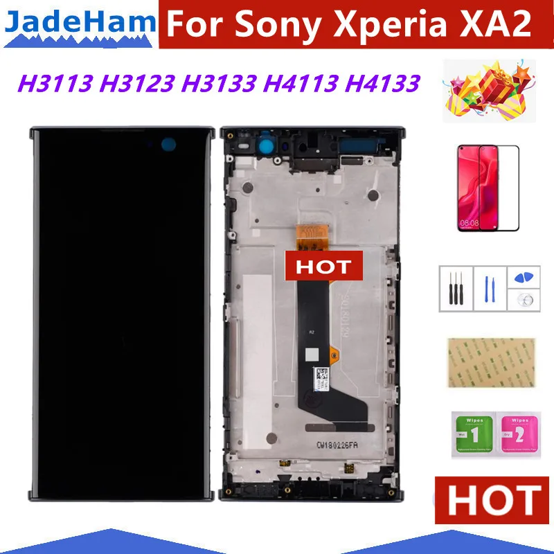For Sony Xperia XA 2 LCD DIsplay With Touch panel Screen Digitizer with frame For sony xa2 LCD H3113 H3123 H3133 H4113 H4133 LCD
For Sony Xperia XA 2 LCD DIsplay With Touch panel Screen Digitizer with frame For sony xa2 LCD H3113 H3123 H3133 H4113 H4133 LCD