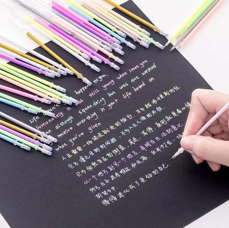 10 Pcs/set Kawaii 9 Colors Rainbow Flash Gel Pen Refills Highlighter Refill Leads Shinning Painting Pen Refills Stationery
10 Pcs/set Kawaii 9 Colors Rainbow Flash Gel Pen Refills Highlighter Refill Leads Shinning Painting Pen Refills Stationery