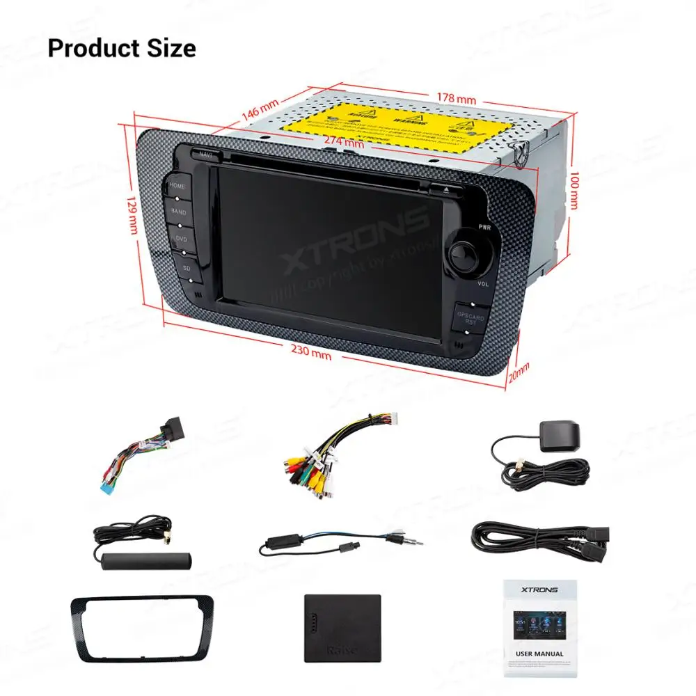 XTRONS 7 &quotAndroid Q DSP радио GPS RCA Автомобильный DVD плеер для Seat Ibiza MK4 6J SportCoupe Ecomotive Cupra 2009