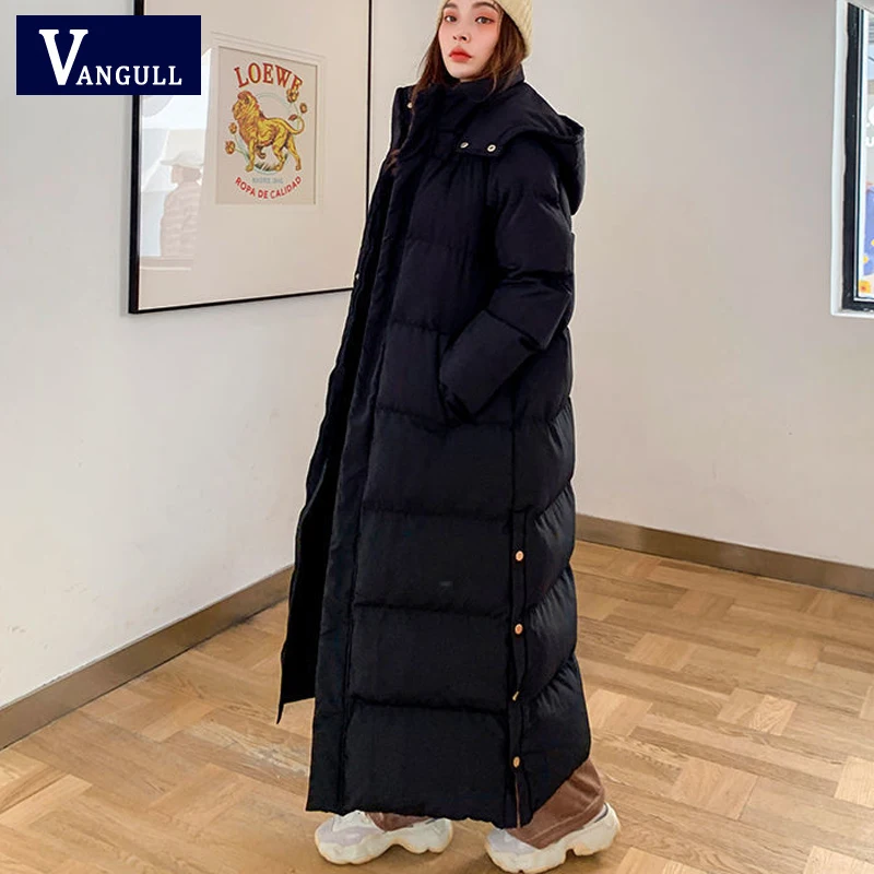 Vangull Fashion Solid Long Women Parkas 2021 Winter Thick Outerwear Warm Female Hooded Jacket Long Sleeve Zipper Ladies Coats
Vangull Fashion Solid Long Women Parkas 2021 Winter Thick Outerwear Warm Female Hooded Jacket Long Sleeve Zipper Ladies Coats