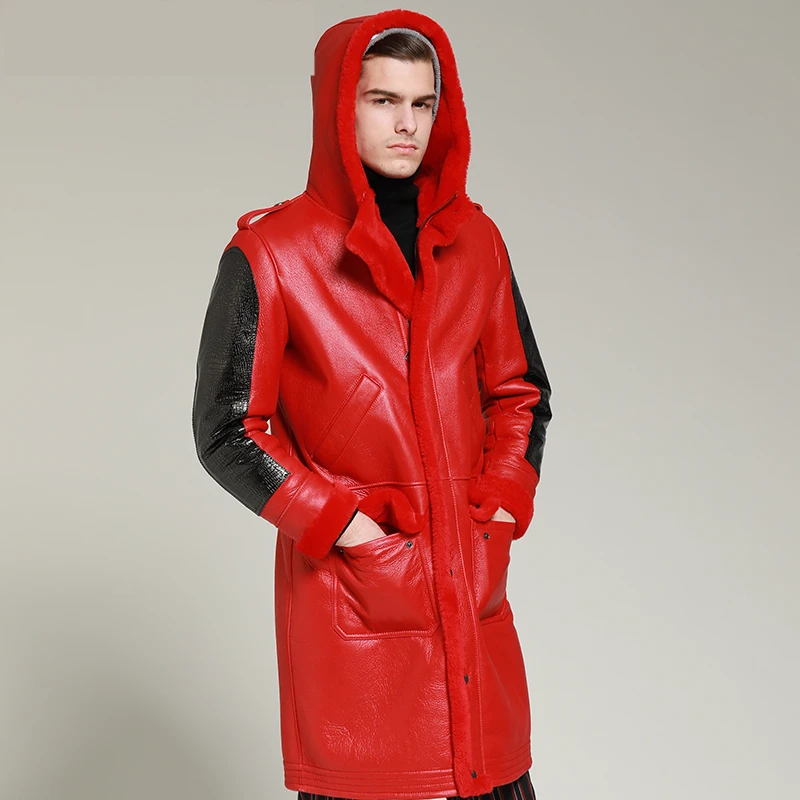 Genuine New arrival Fur one Jacket Men Long Leather Hooded Coat Men's Sheepskin Winter Thicken Warm jackets
Genuine New arrival Fur one Jacket Men Long Leather Hooded Coat Men's Sheepskin Winter Thicken Warm jackets